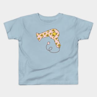 Pink Blow Dryer Kids T-Shirt